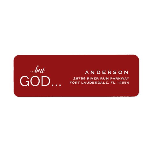 Christlich "...aber GOD..." Weihnachtsrot (Vorne)