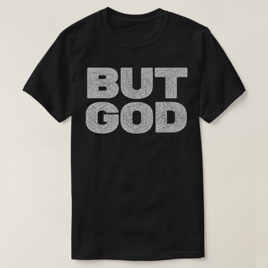 Christlich aber Gott Inspirationsbibel Jesus Rette T-Shirt (Design vorne)
