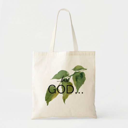 Christlich "...aber Gott..." Laub Tragetasche (Vorne)