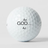 Christlich "...aber Gott..." Personalisierter Titl Golfball (Vorderseite)