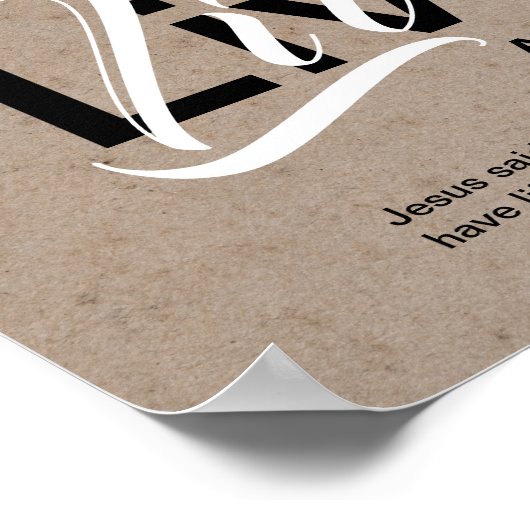 Christlich ABUNDANT LIFE Inspiration Scripting Poster (Ecke)