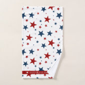 Christlich America Patriotic Red White Blue Stars Badhandtuch Set (Handtuch)