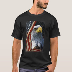 Christlich amerikanische Flagge und Hand patriotis T-Shirt