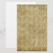 Christlich Angel Stationary Briefpapier (Vorne/Hinten)
