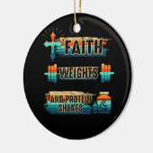 Christlich Athlete Apparel Workout Gym Weightlifti Keramik Ornament (Links)