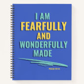 Christlich aus Furcht gefertigt Psalm 139 Notizblock (Vorderseite)