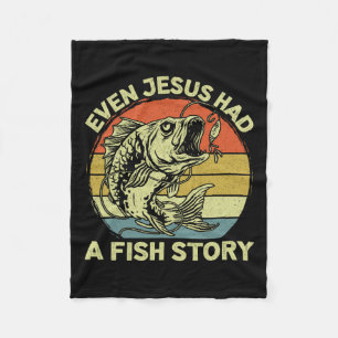Christlich B Fischen, selbst Jesus hatte Fisch Ges Fleecedecke