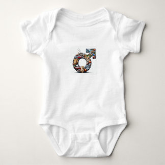 Christlich, Baby Boy Onsie mit spielerischem männl Strampler
