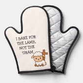 Christlich Backofen Mitt für Frauen Ofenhandschuh (Vorderseite/Rückseite)