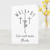 Christlich bald wieder gesund werden karte (Gelbe Blume)