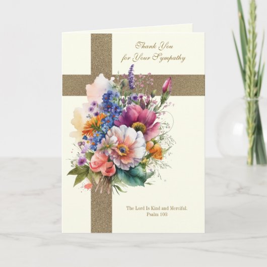 Christlich Beileidsbeerdigung Danke (Vorderseite)