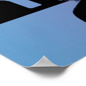 Christlich beobachtet Jesus dich, Jesus, ich sehe  Poster (Ecke)