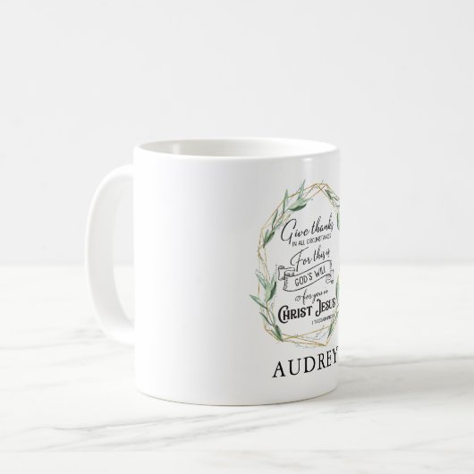 Christlich/Bibel Kaffeetasse (Vorderseite Links)