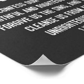 Christlich Bibel Verse Typografie Print, 1. John 1 Poster (Ecke)
