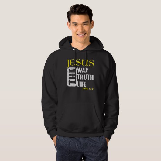 Christlich Bibelverse John 146 1 Hoodie (Vorne ganz)