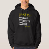 Christlich Bibelverse John 146 1 Hoodie (Vorderseite)