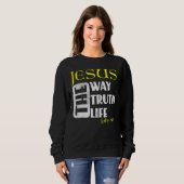 Christlich Bibelverse John 146 1 Sweatshirt (Vorne ganz)