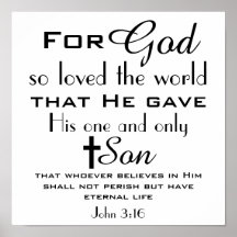 Christlich Bibelverse John 3:16