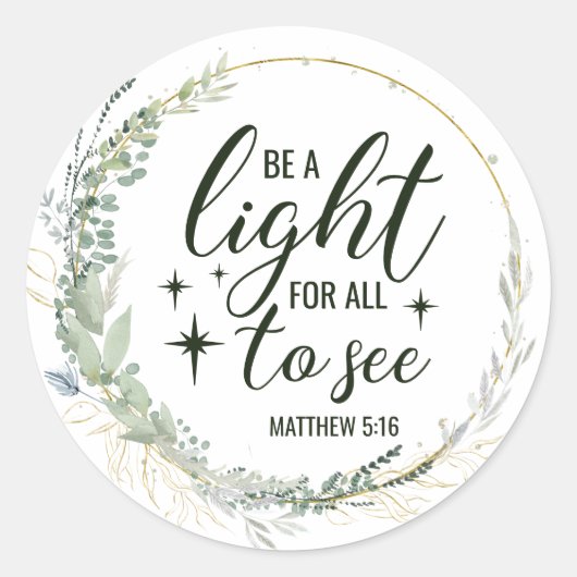 Christlich/Bibelwurfkissen Runder Aufkleber (Vorderseite)