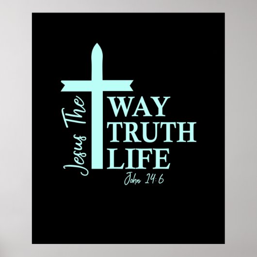 Christlich Bible Verse John Poster (Vorne)