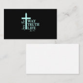 Christlich Bible Verse John Visitenkarte (Vorne/Hinten)