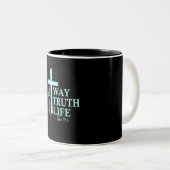 Christlich Bible Verse John Zweifarbige Tasse (VorderseiteRechts)