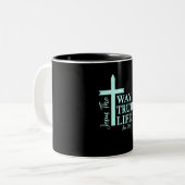 Christlich Bible Verse John Zweifarbige Tasse (Vorderseite Links)