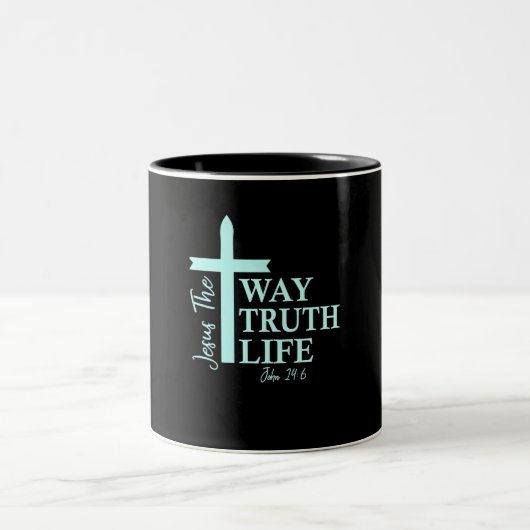 Christlich Bible Verse John Zweifarbige Tasse (Mittel)