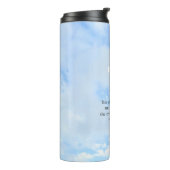 Christlich Bible Verse Soft Sky Blue Inspiration Thermosbecher (Nach links gedreht)