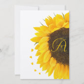 Christlich bin ich meine geliebte Sonnenblumenhoch Einladung (Rückseite)