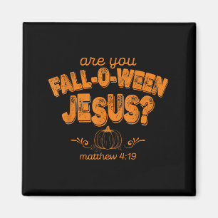 Christlich Bist Du Fall-o-ween Jesus-Kürbis-Vers Magnet