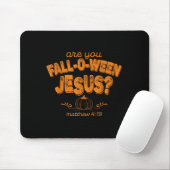 Christlich Bist Du Fall-o-ween Jesus Kürbis Vers Mousepad (Mit Mouse)