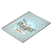 Christlich-Blauer Engel-Taube Notizblock (Linke Seite)