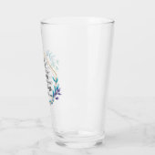 Christlich Blue Floral Wreath Glas (Links)