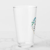 Christlich Blue Floral Wreath Glas (Rechts)