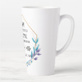 Christlich Blue Floral Wreath Milchtasse (Rechts)