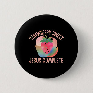 Christlich Boho Strawberry Sweet Jesus Complete Fr Button