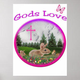 Christlich Bunny Poster