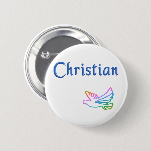 christlich button (Vorne & Hinten)