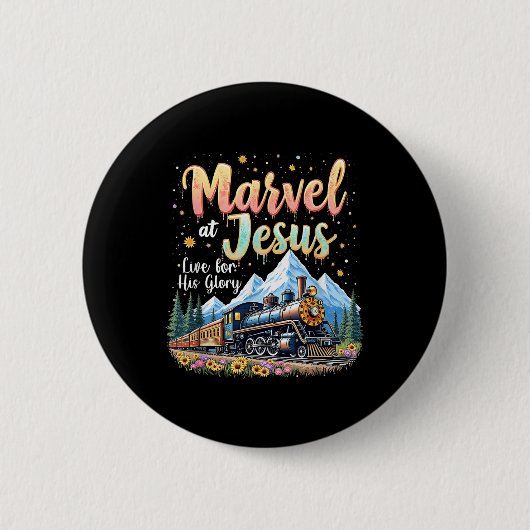 Christlich Camp Vbs 2025 Seiner Glory Junction Bah Button (Vorderseite)