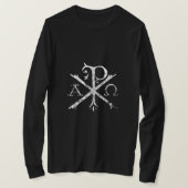Christlich Chi Rho T - Shirt Labarum Christogram C (Design vorne)