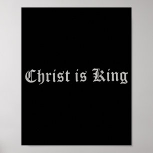 Christlich Christentum Christus ist König Jesus Ka Poster
