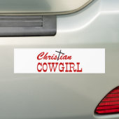 Christlich Cowgirl Autoaufkleber (Auf Auto)