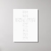 Christlich Cross Bible Verses John 14 Leinwand (Vorderseite)