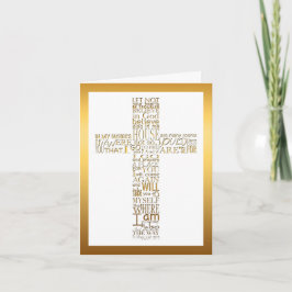 Christlich Cross John 14 Beileid Vielen Dank 2 Dankeskarte