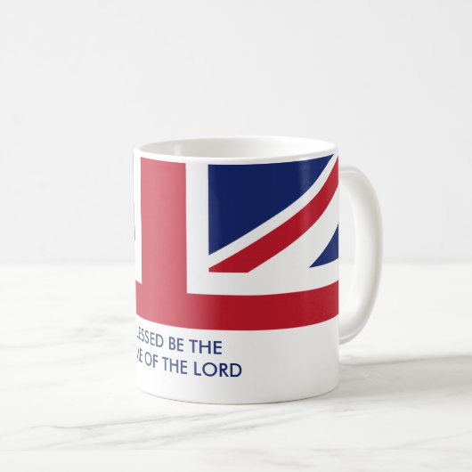 Christlich | Custom British UNION JACK Kaffeetasse (VorderseiteRechts)