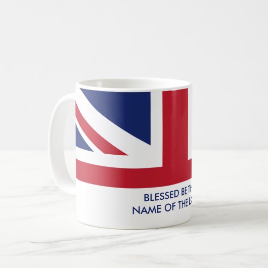 Christlich | Custom British UNION JACK Kaffeetasse (Vorderseite Links)