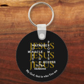 Christlich Custom JESUS Waymaker Schlüsselanhänger (Vorderseite)