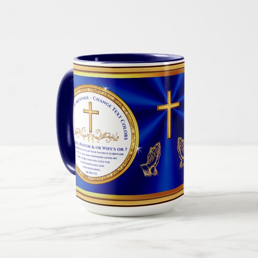 Christlich danke Ihnen Geschenke oder jede Gelegen Tasse (Vorderseite Links)
