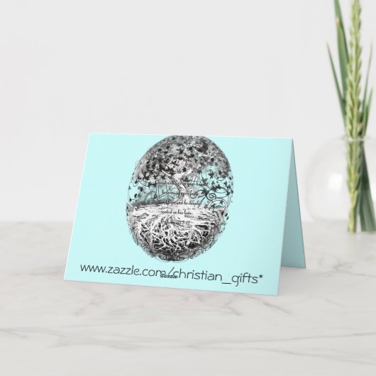 Christlich danke zu kardieren (Rückseite)